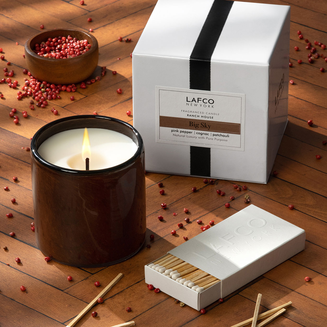 Big Sky Signature Scented Candle - Natural Soy Wax, Long-Lasting Fragrance for Home, Office & Relaxation - Perfect for Aromatherapy, Gifts & Cozy Evenings