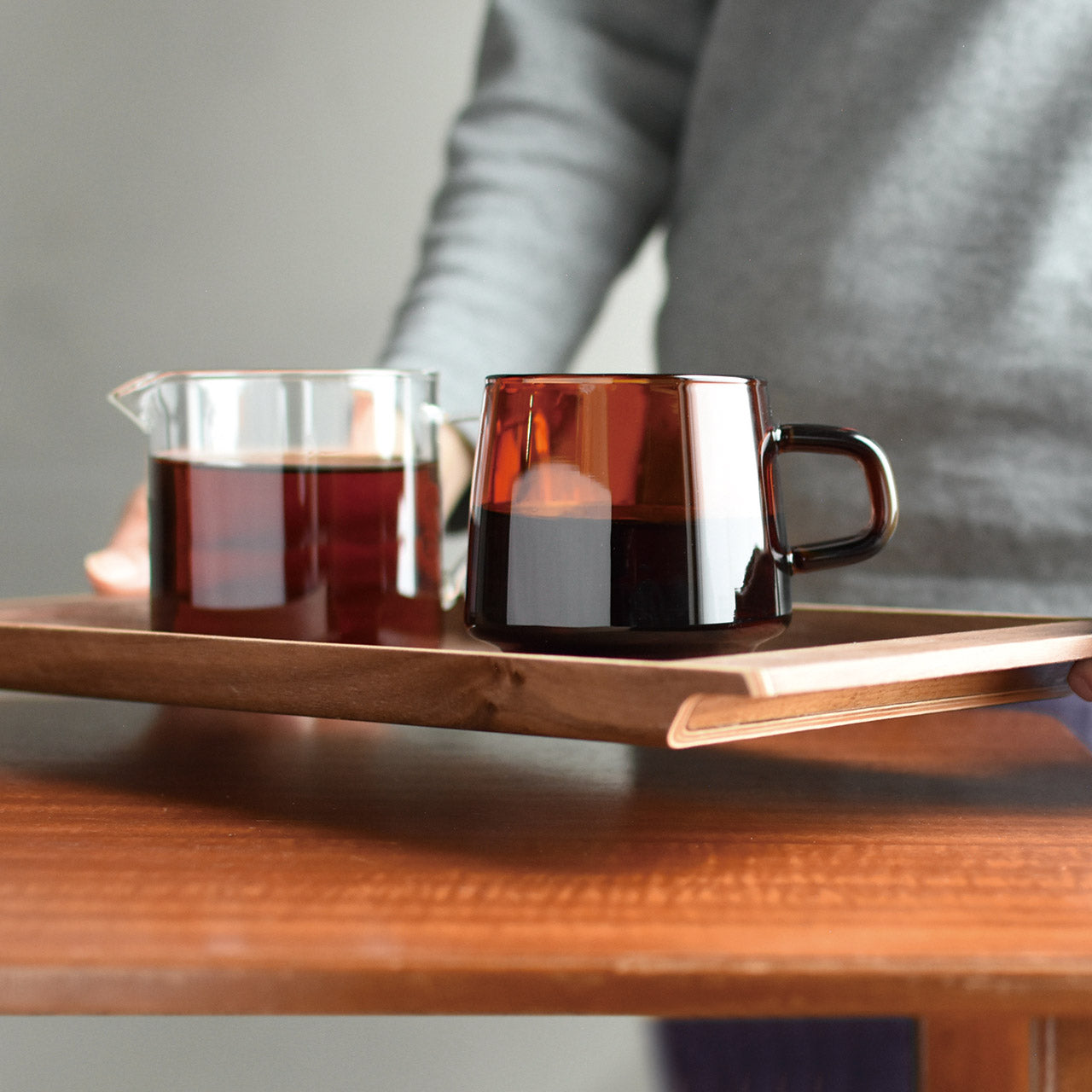 Kinto Sepia Ceramic Mug 340ml - Elegant Coffee & Tea Cup for Home, Office, and Cafe Use