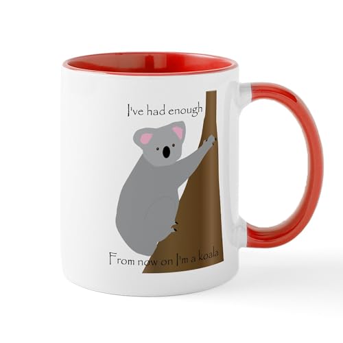White/Red Inside - Koala Mugs