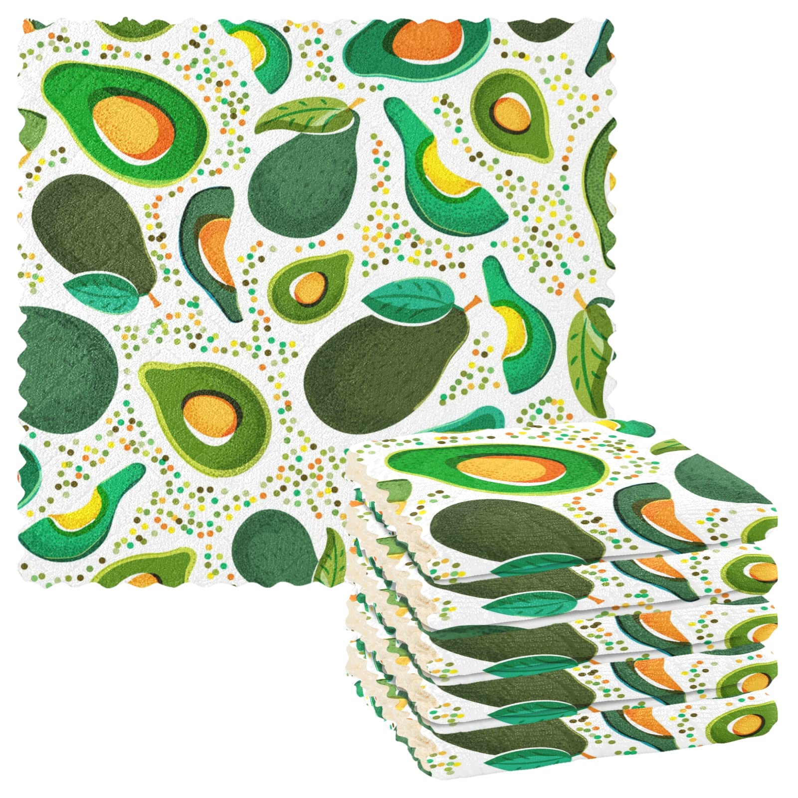 ALAZA Super Absorbent Dish Towels Set of 6 - 11