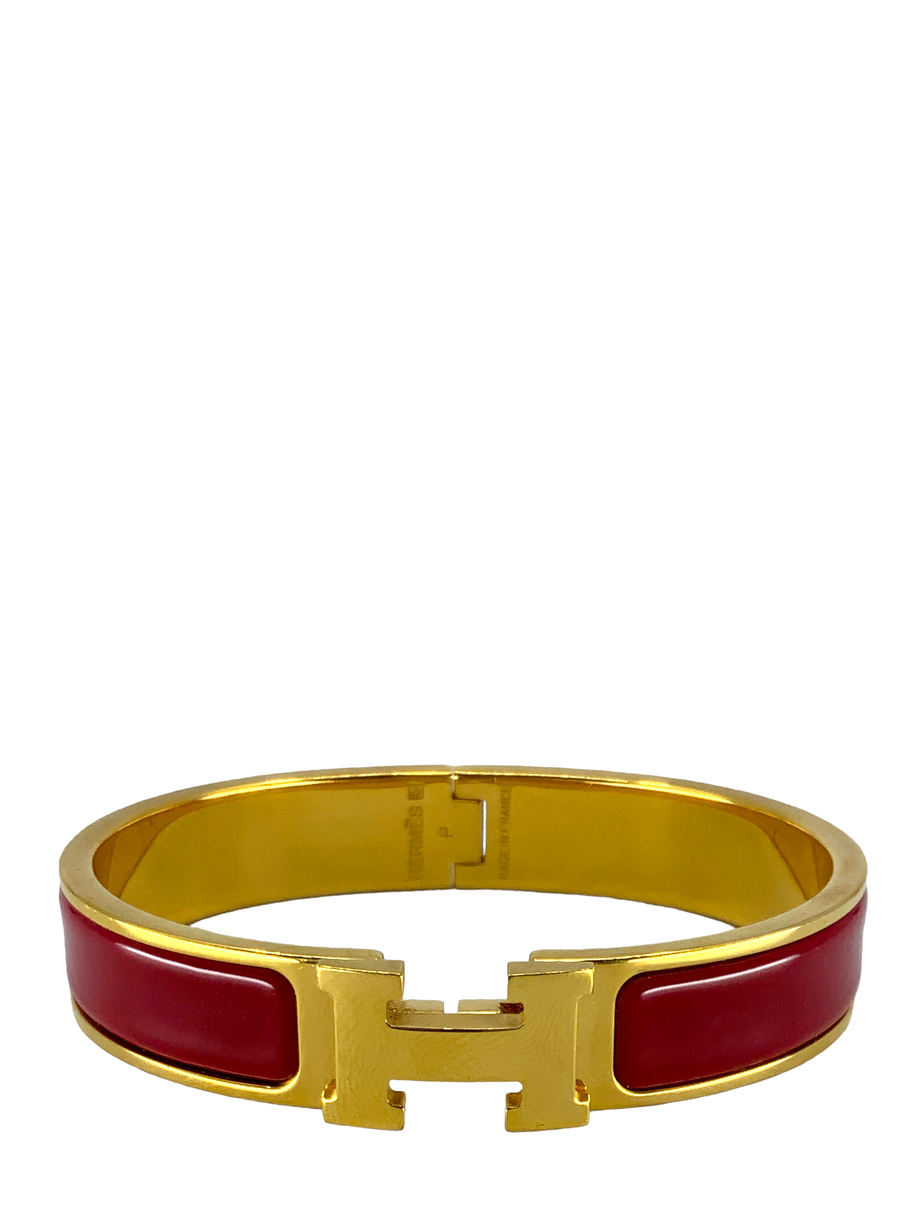Hermes Narrow Clic Clac H Bracelet PM - Luxury Gold/Silver Bangle for Women | Perfect for Everyday Wear, Office & Special Occasions