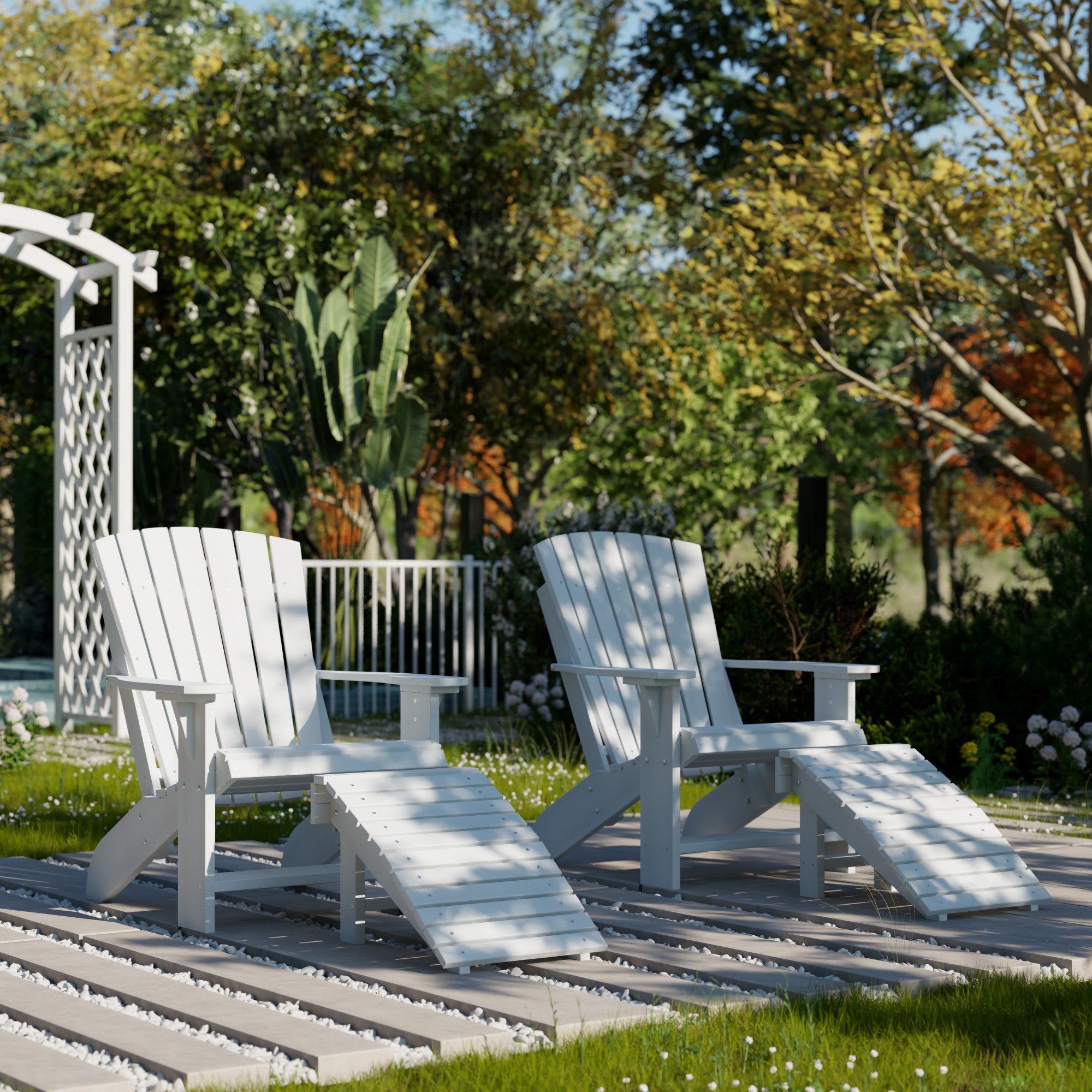Premium Heritage Adirondack Chair - Solid Wood Outdoor Patio Furniture for Garden, Deck, Poolside & Backyard Relaxation