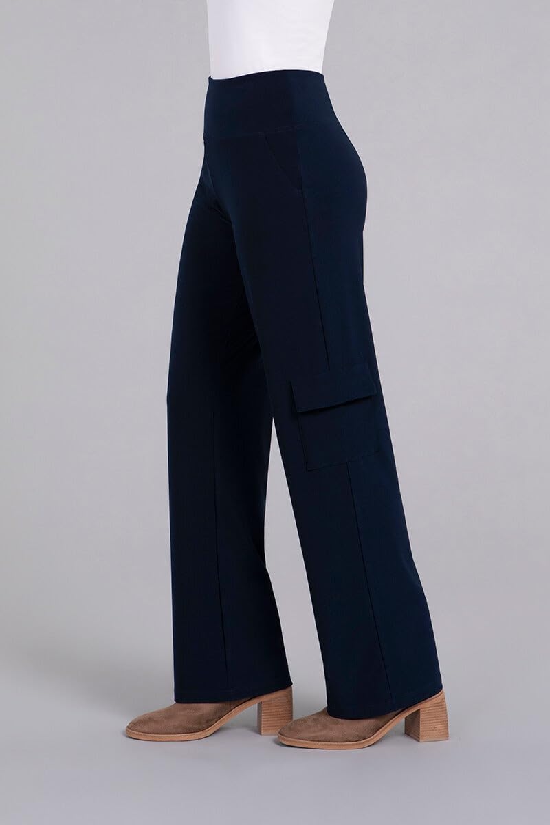 Women's Safari Straight Leg Pants - Navy Blue Size 8 | Comfortable Casual Trousers for Outdoor Adventures, Travel & Everyday Wear