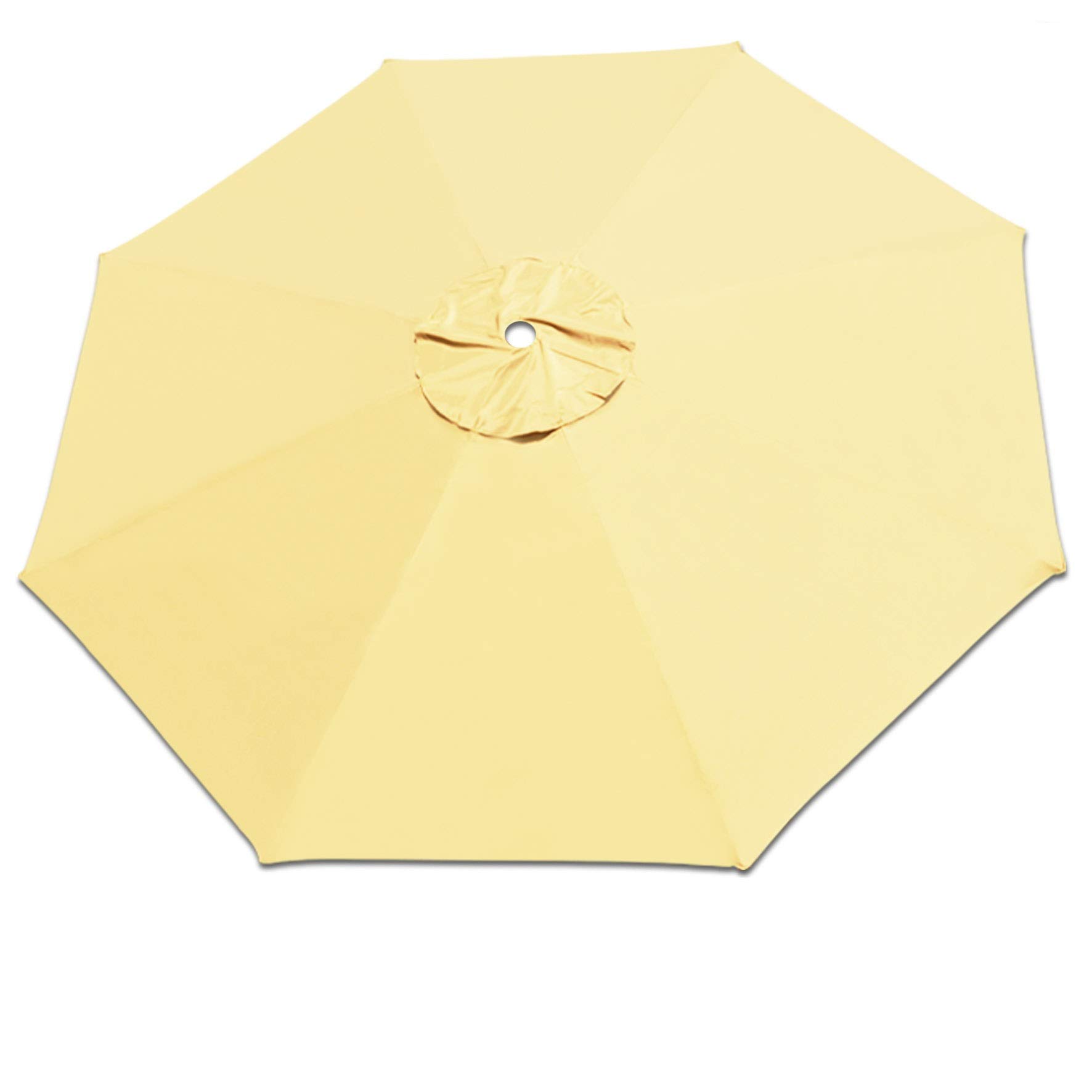 13ft Replacement Patio Umbrella Canopy Cover - 8 Ribs Taupe Beige Sun Shade - Perfect for Outdoor Dining, Poolside Lounging & Backyard Relaxation
