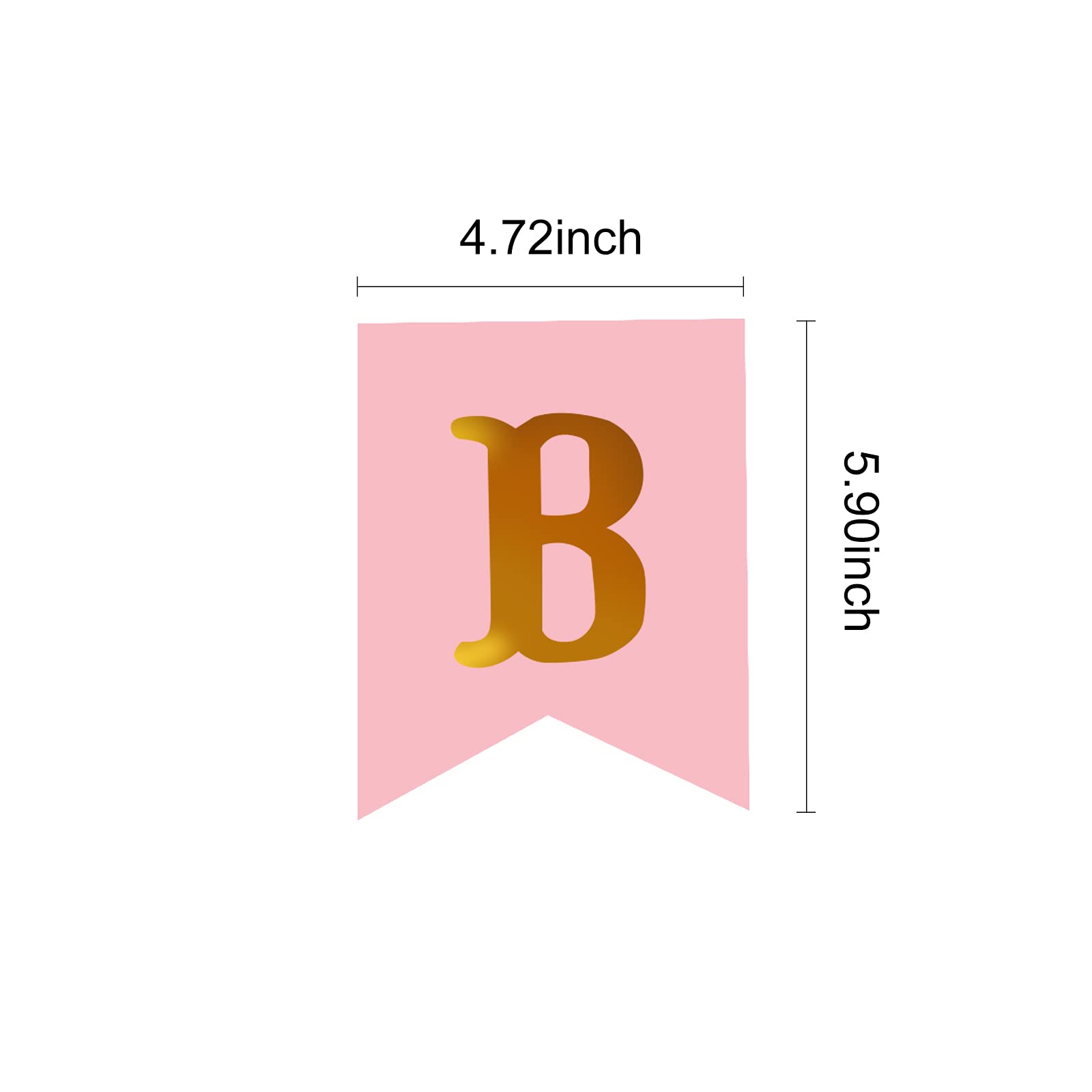 Rose Gold Glitter 'It's A Girl' Baby Shower Banner - Elegant Hanging Pennant Decor for Newborns, Baby Girl Birthday & Shower Parties - DIY Nursery Decoration Supplies - Perfect for Gender Reveals, First Birthdays & Nursery Wall Decor