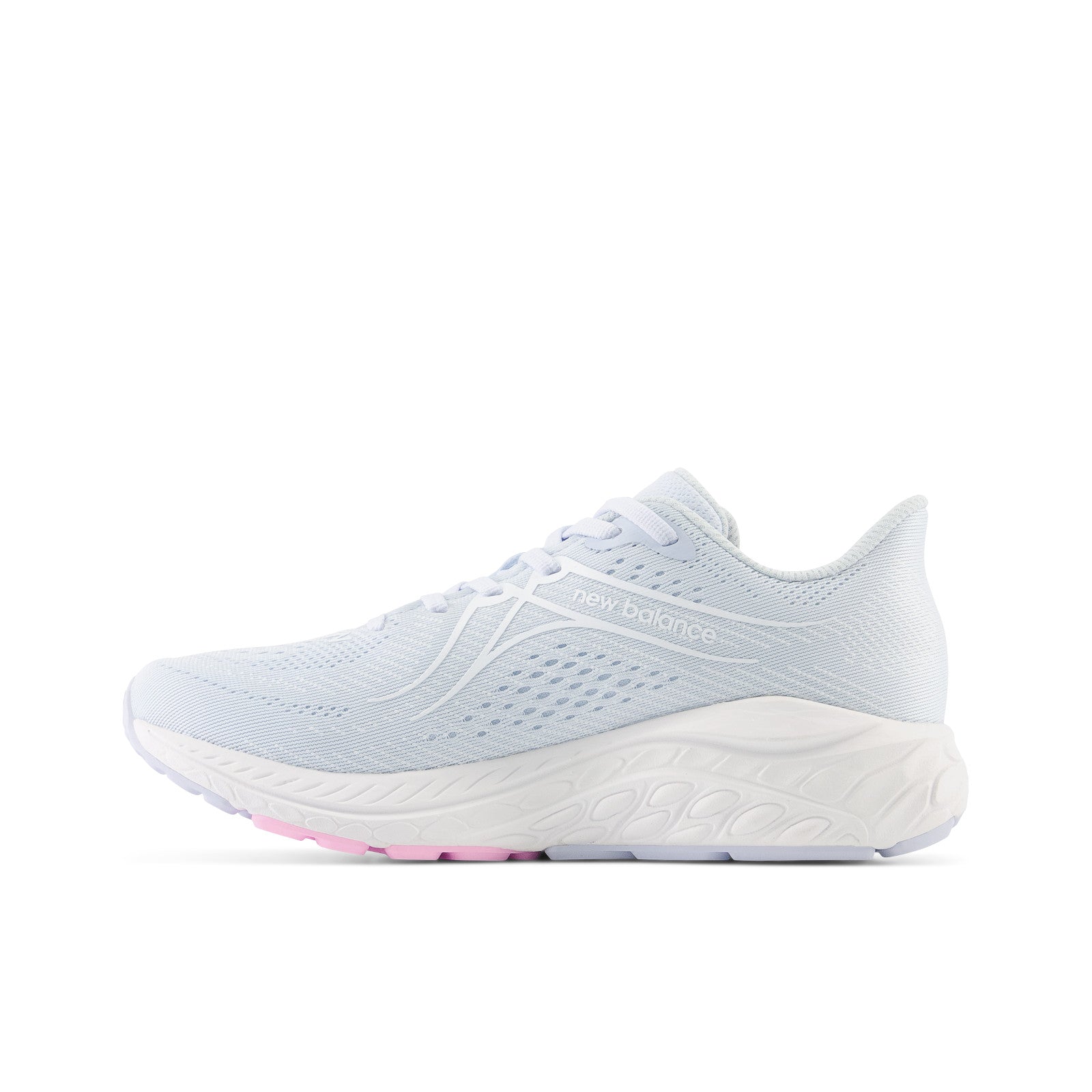 New Balance Kids' Fresh Foam X 860v13 Running Shoes - Moon Dust/Neon Pink - Lightweight Athletic Sneakers for Boys & Girls - Perfect for School, Sports & Daily Activities