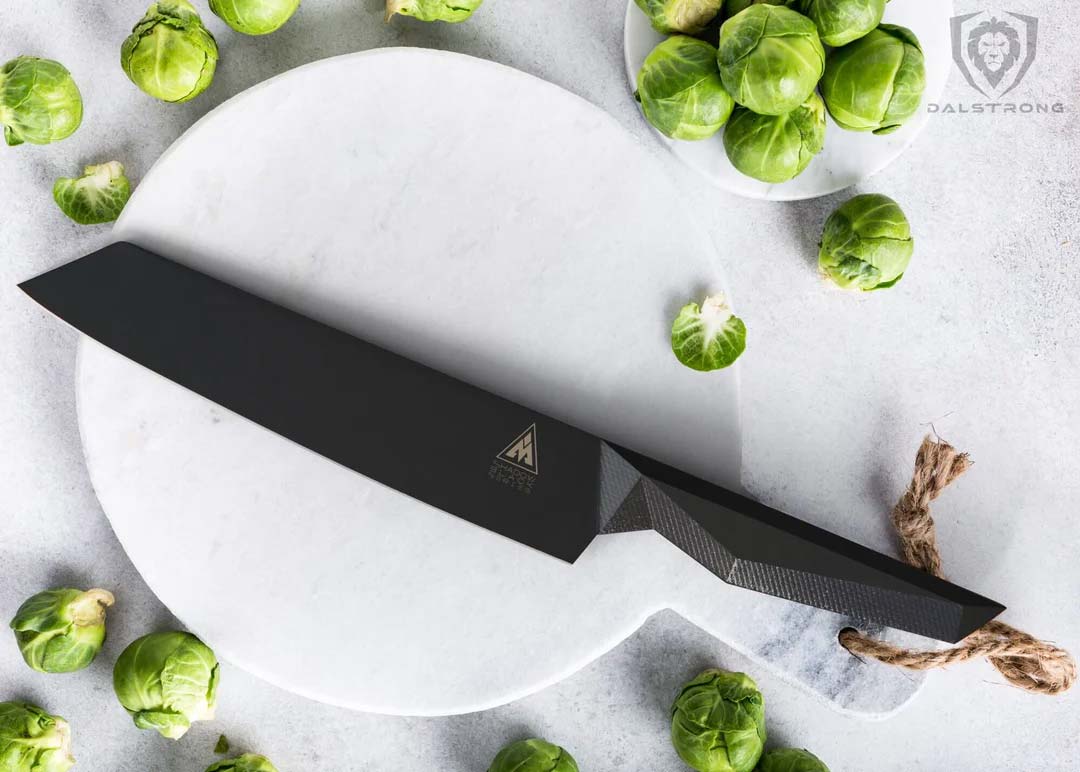 Premium Kiritsuke Chef Knife 8.5 Inch - Shadow Black Series Japanese Kitchen Knife | NSF Certified Professional Grade | Dalstrong | Perfect for Sushi, Meat Slicing & Precision Cutting