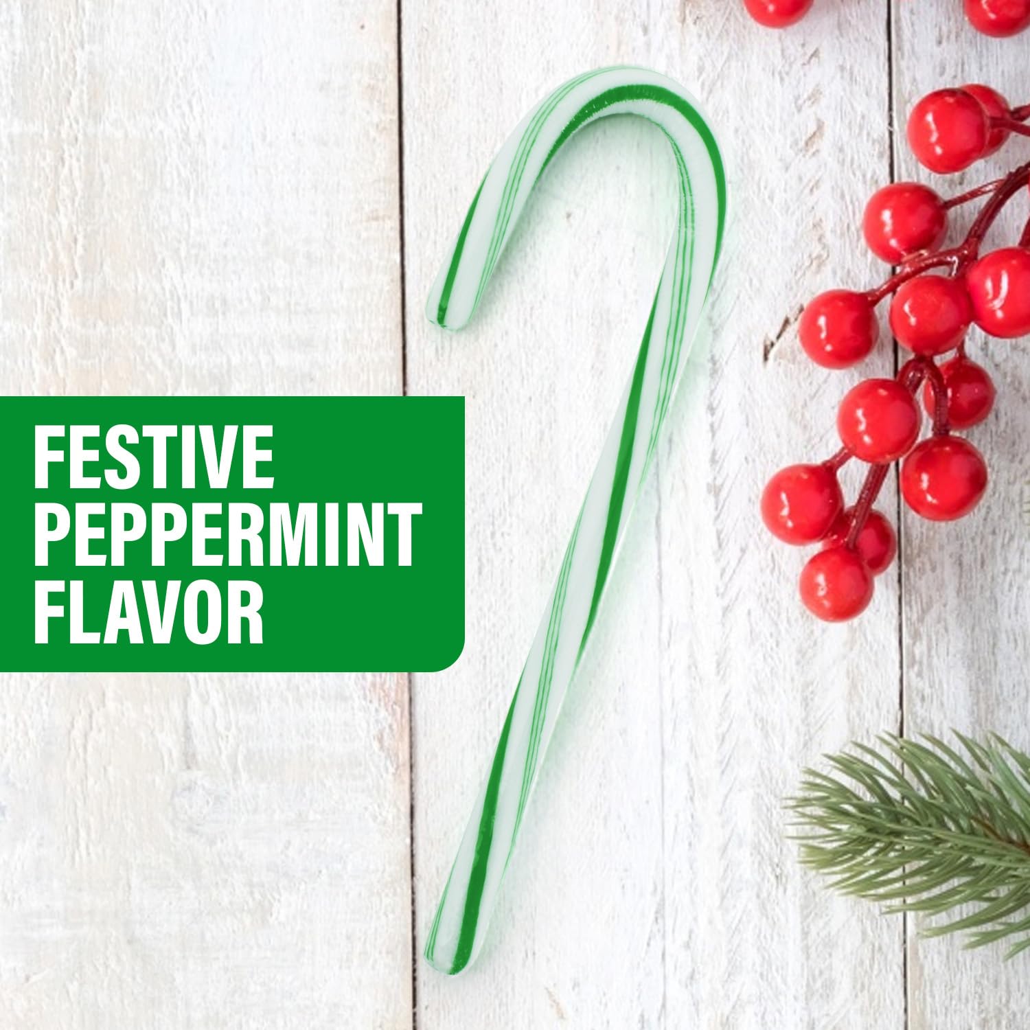 Bulk Individually Wrapped Candy Canes - 2 Pack (12 Canes Each) | Wintergreen Christmas Candy for Holiday Parties, Stocking Stuffers & Gifts | Perfect for Office Celebrations, Tree Decorations & Festive Treats
