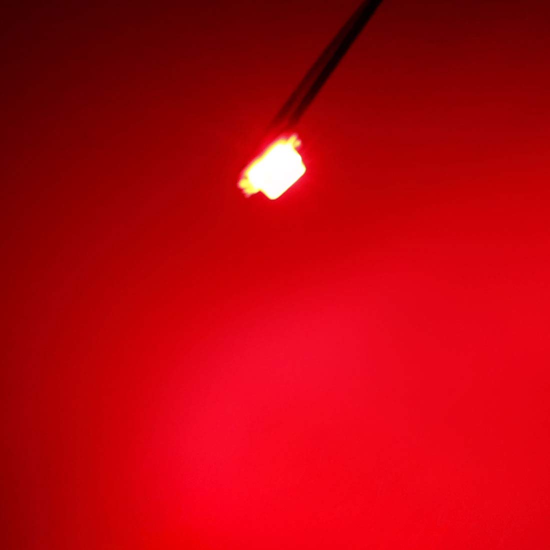 uxcell 10pcs Prewired 0603 Red SMD LED Lights - 6-18V DC Micro Soldered LEDs with Resistor for Circuit Boards, DIY Electronics & Small Lighting Projects