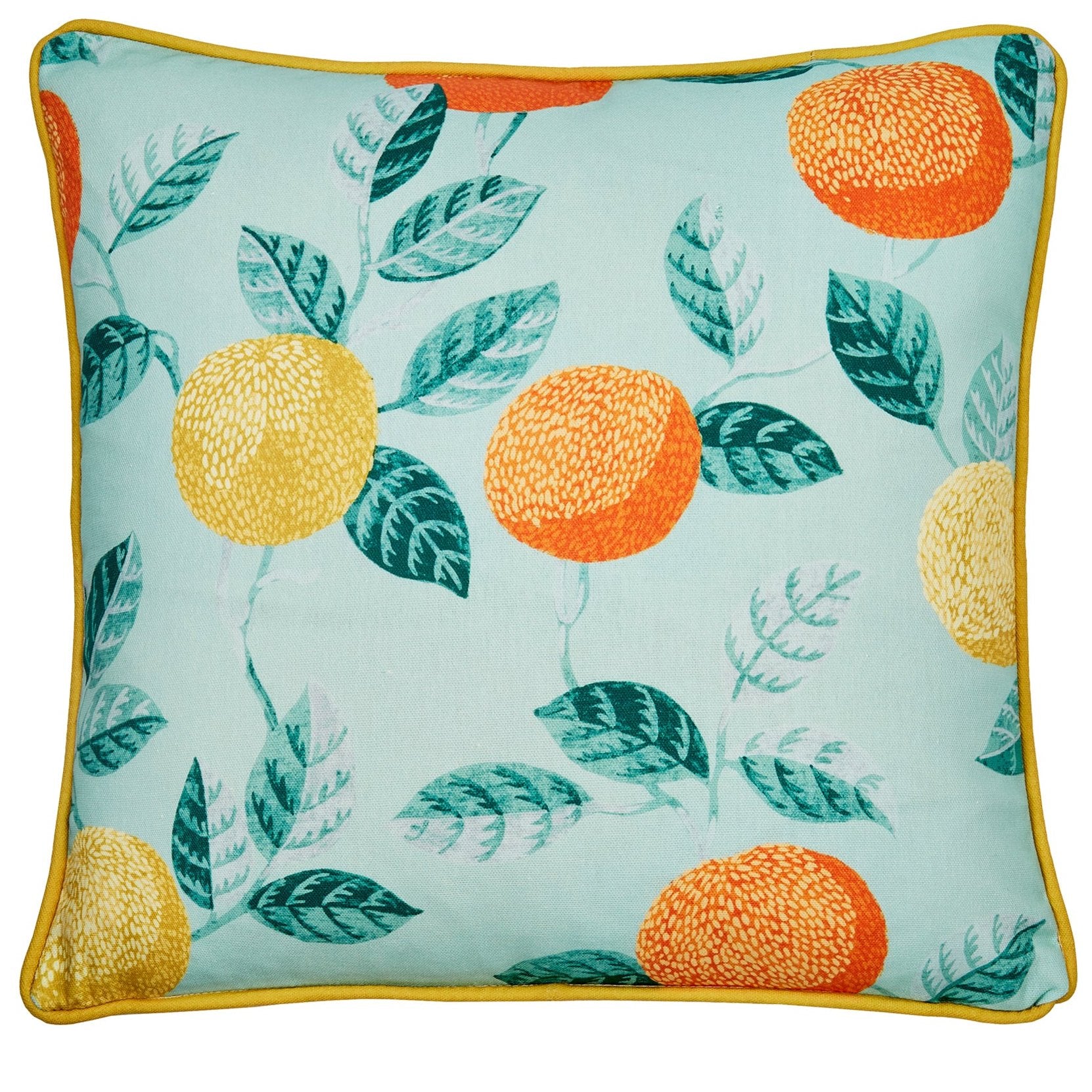 Dreams & Drapes Botanical Fruits Outdoor Cushion - Waterproof Garden Patio Furniture Pillow Cover - Green - Perfect for Backyard, Poolside & Outdoor Decor