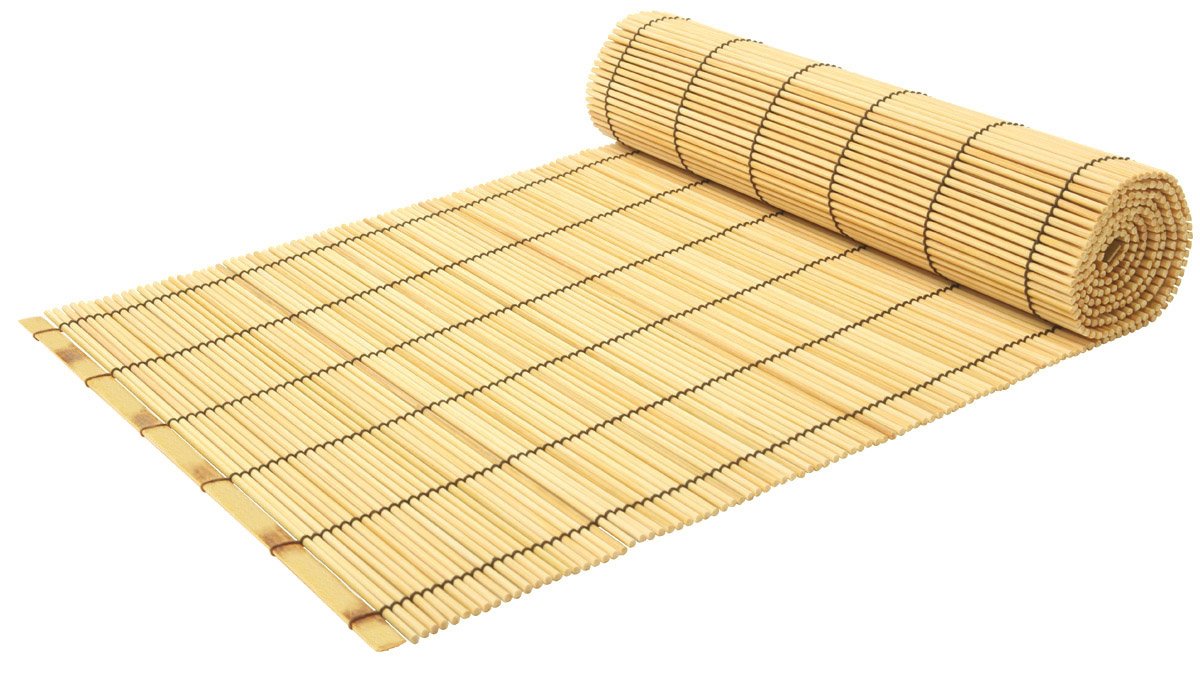 Joyce Chen Natural Bamboo Placemats Set of 4 - Eco-Friendly Round Table Mats for Dining, Kitchen, Party Decor - Durable & Stylish Home Tableware