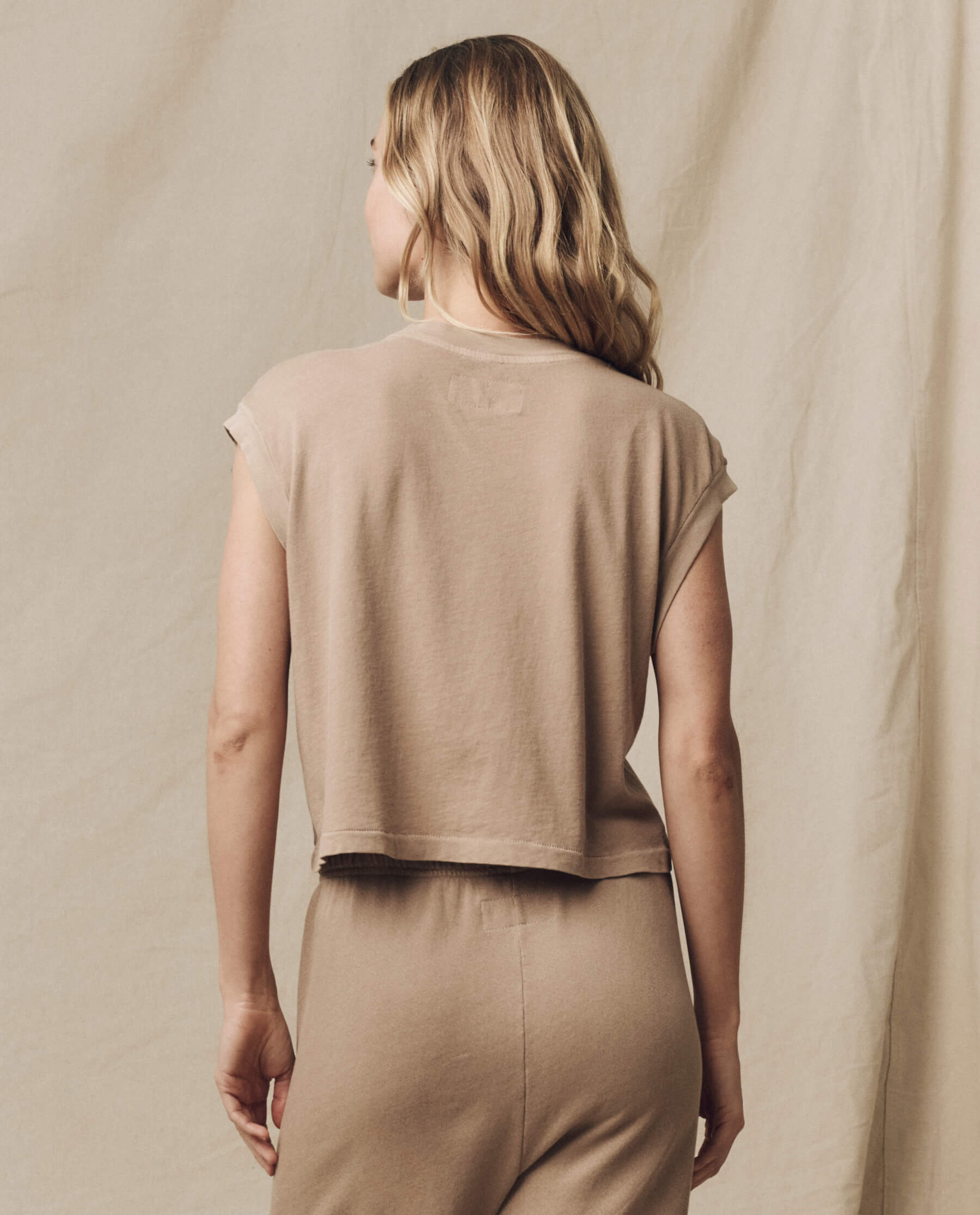 Square Neck T-Shirt for Women - Solid Khaki Casual Top - Perfect for Everyday Wear, Work & Outfits