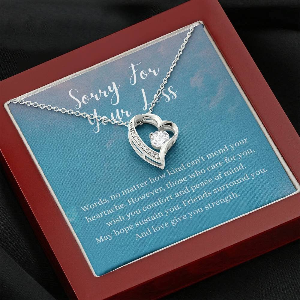 Personalized Memorial Necklace for Husband - Heart Keepsake Jewelry for Grieving Widows, Sympathy Gift for Loss of Spouse | Perfect for Remembrance, Funeral Memorials & Healing Process
