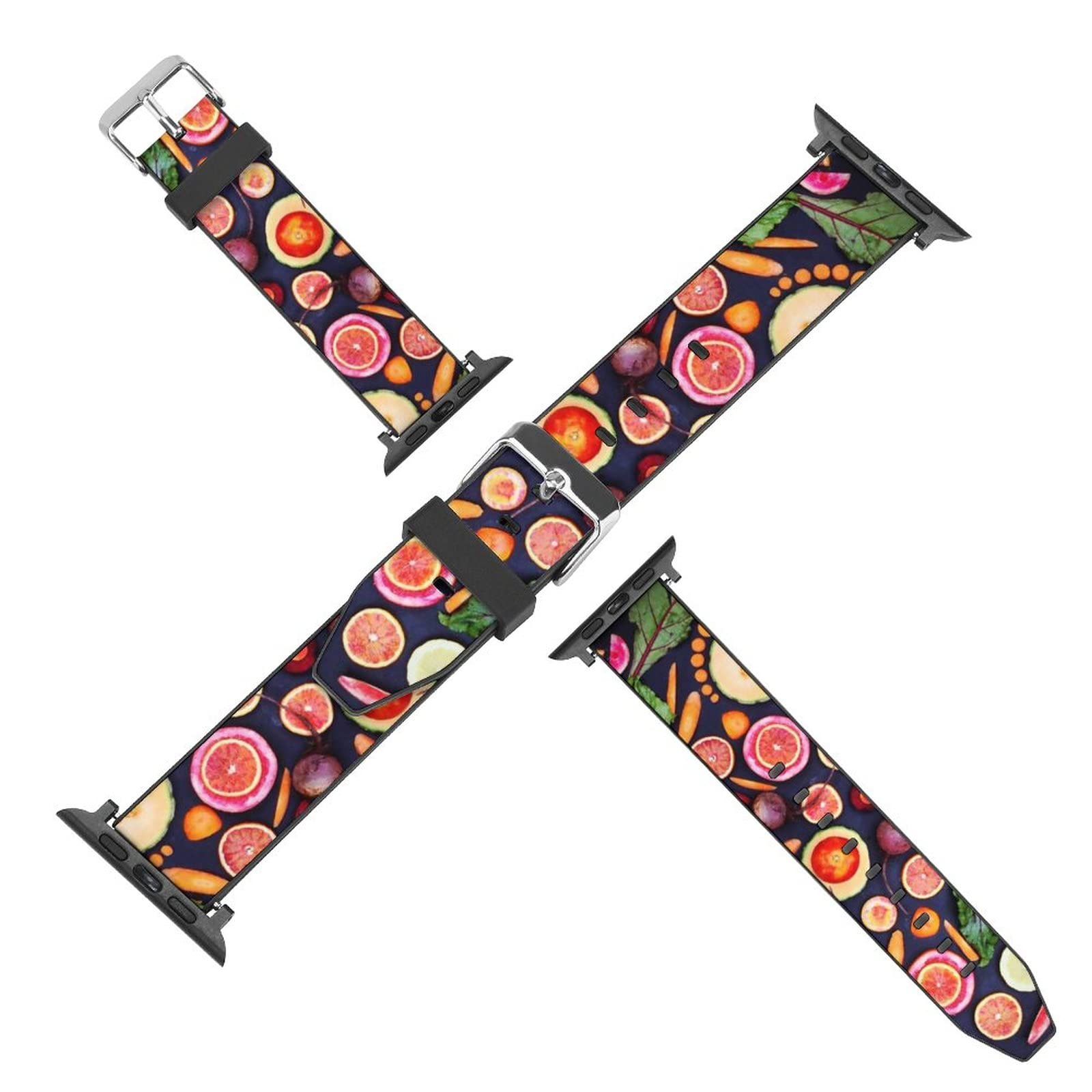 Premium Soft Leather Watch Bands for Apple Watch 40mm 38mm 42mm 44mm - Compatible with iWatch Series 7/6/5/4/3/2/1 - Unisex Replacement Strap for Men & Women - Perfect for Work, Gym & Everyday Wear