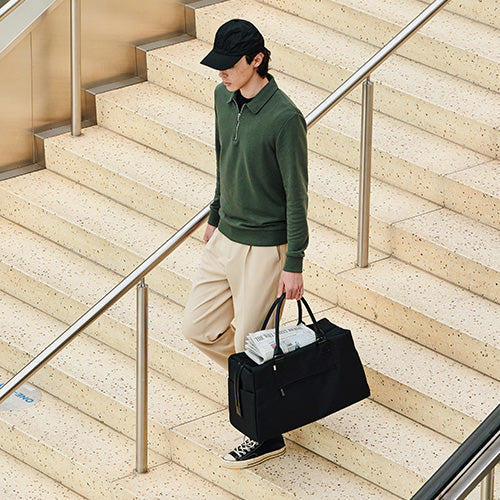 Premium Black Commuter Duffle Bag - Waterproof Travel & Gym Backpack for Men & Women | Perfect for Business Trips, Workouts & Weekend Getaways