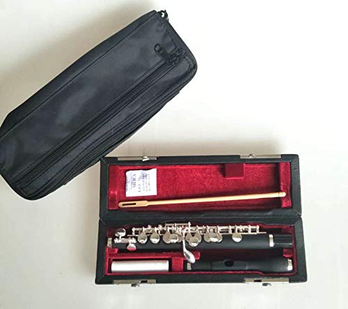 Professional Silver Plated Piccolo in C Key - Excellent Sound Quality & Advanced Technique for Band, Orchestra & Solo Performances
