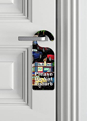 Art Plates Do Not Disturb Door Hanger Sign - Cruisin' Design by Dan Morris - Perfect for Hotels, Bedrooms & Privacy Needs