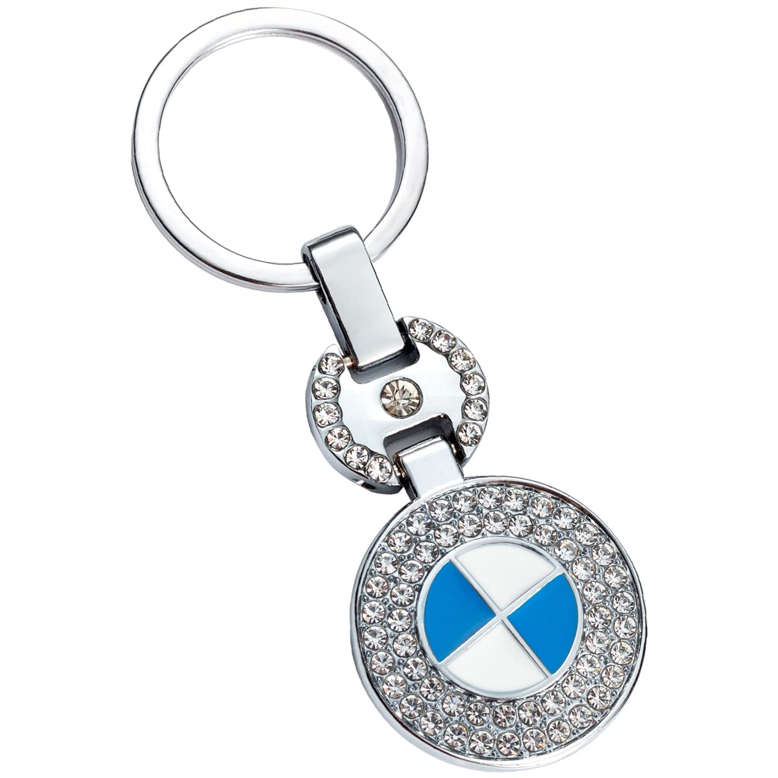 Premium Leather Key Chain for BMW 1/3/5/6/7/X1/X3/X5/X6/X7/Z4/M Series - Stylish Car Keyring with Logo for Men & Women - Perfect Gift for BMW Owners & Car Enthusiasts