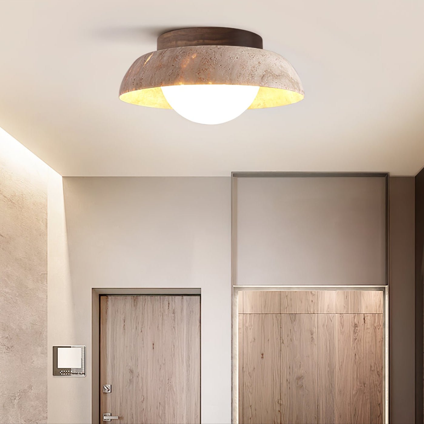 Modern Caelo Ceiling Lamp - Energy Efficient LED Flush Mount Light Fixture for Living Room, Bedroom, Kitchen & Office - Dimmable Bright Lighting with Easy Installation