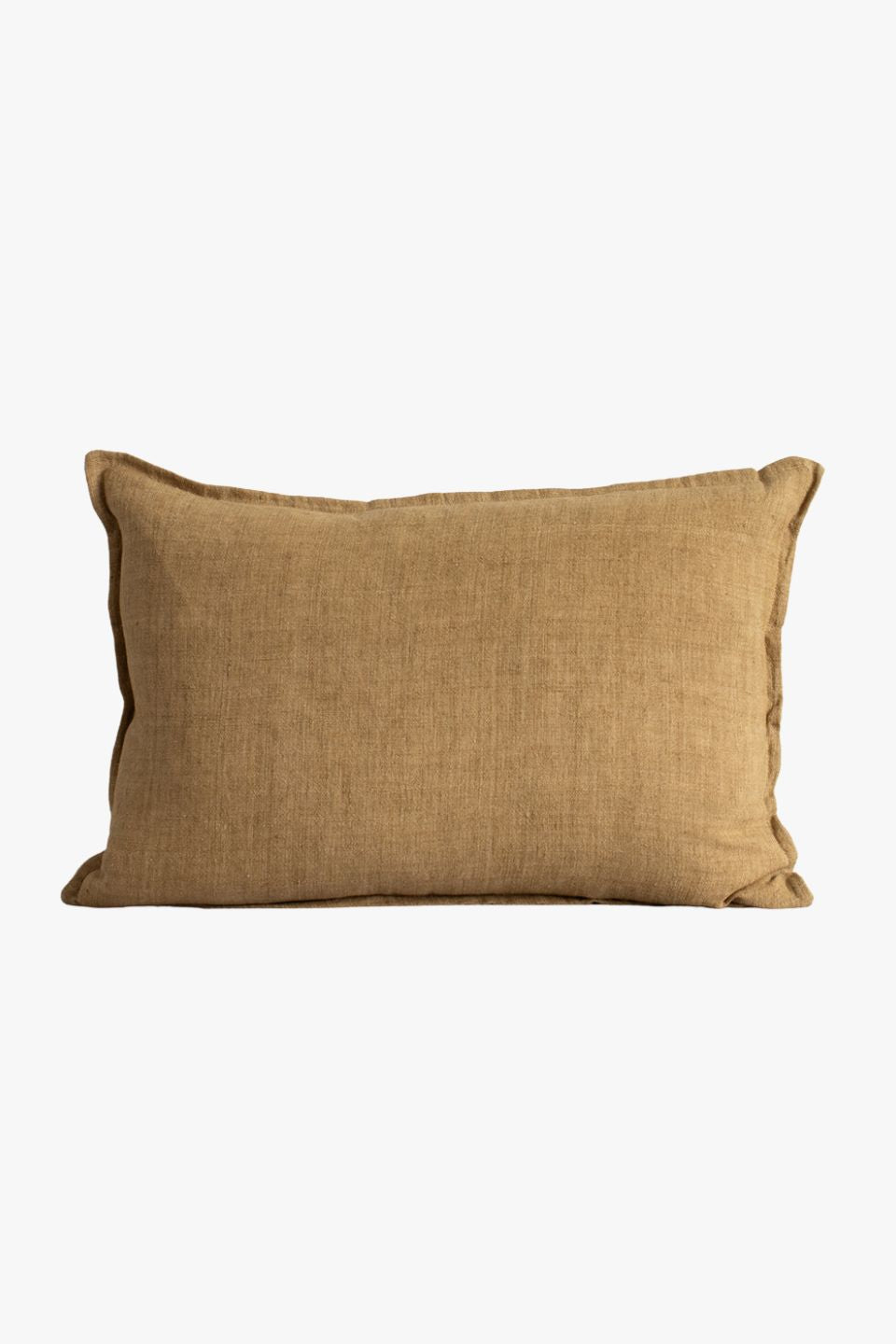 Premium 40x60cm Linen Cushion with Arcadia Cumin Feather Insert - Soft Home Decor for Sofa, Bed & Living Room Comfort