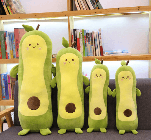 Cute Avocado Plush Toy - Soft & Huggable GuacGuys Stuffed Animal for Kids & Adults | Perfect for Gifts, Home Decor, and Stress Relief