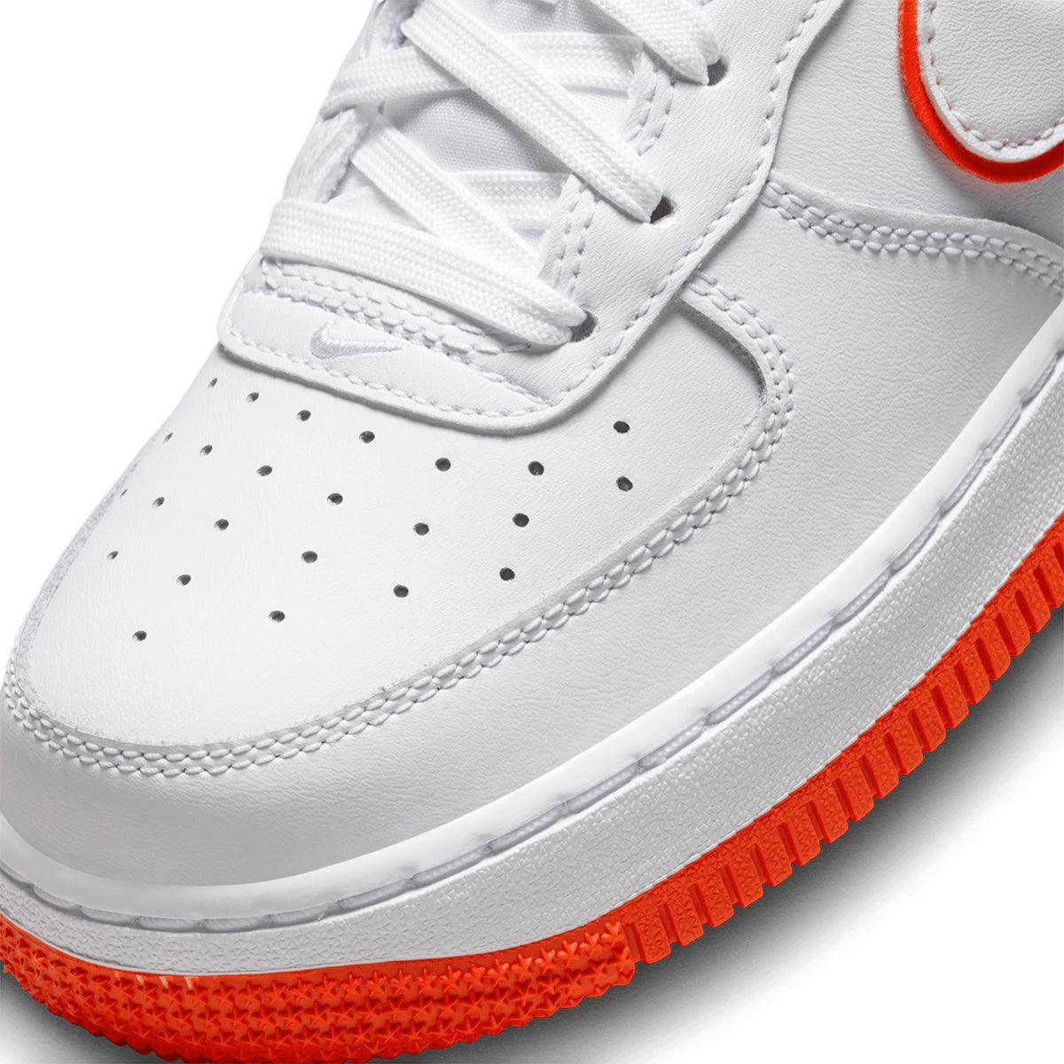 Nike Kids Air Force 1 'White Picante Red' Sneakers - Comfortable Basketball Shoes for Boys & Girls - Perfect for School, Sports & Casual Wear