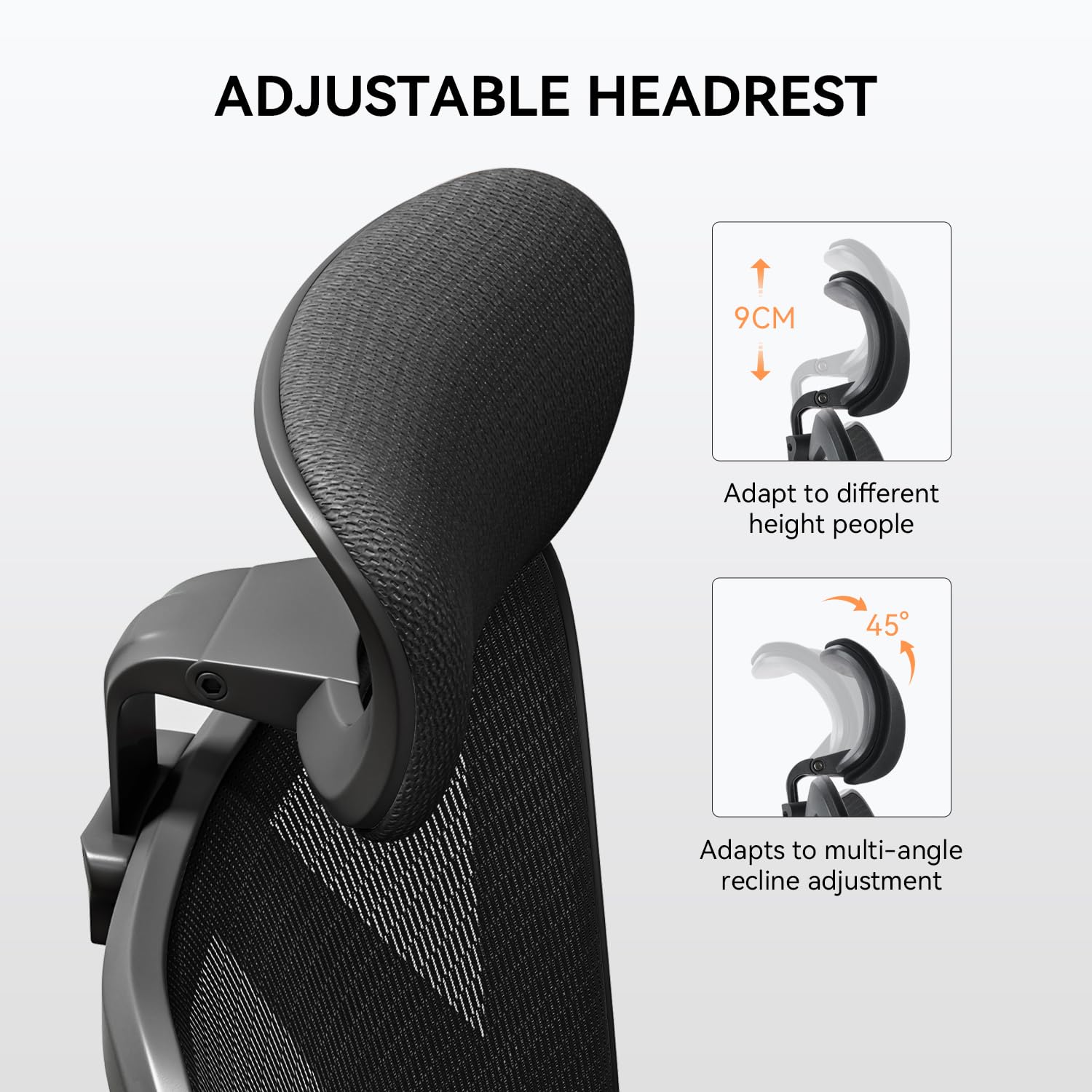 Ergonomic Office Chair with Adjustable Lumbar Support - Breathable Mesh Back, Thick Cushion & PU Armrests - High Back Swivel Computer Desk Chair for Home Office, Gaming & Workstation (Black) - Perfect for Long Hours of Comfortable Sitting