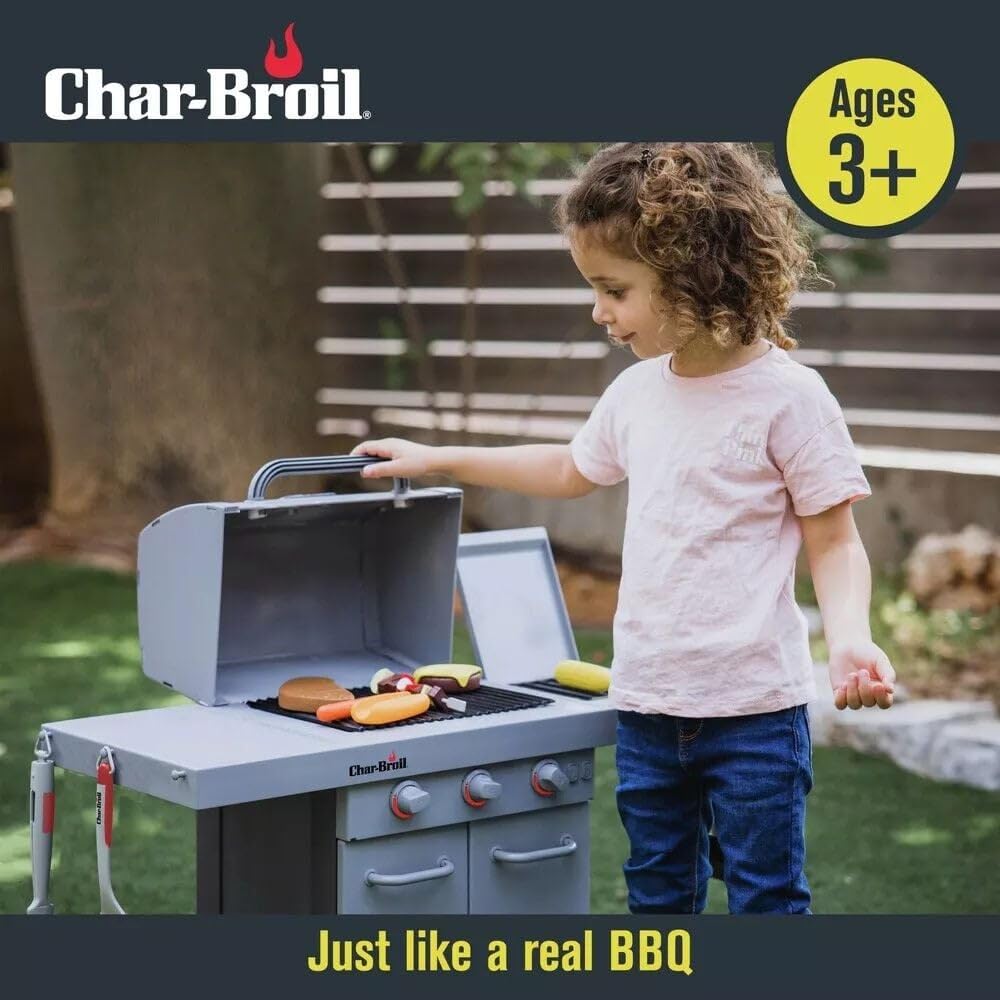 Char-Broil Kids BBQ Grill Tool Set - 5-Piece Stainless Steel Cooking Utensils for Outdoor Grilling, Perfect for Backyard BBQs, Picnics, and Camping Adventures