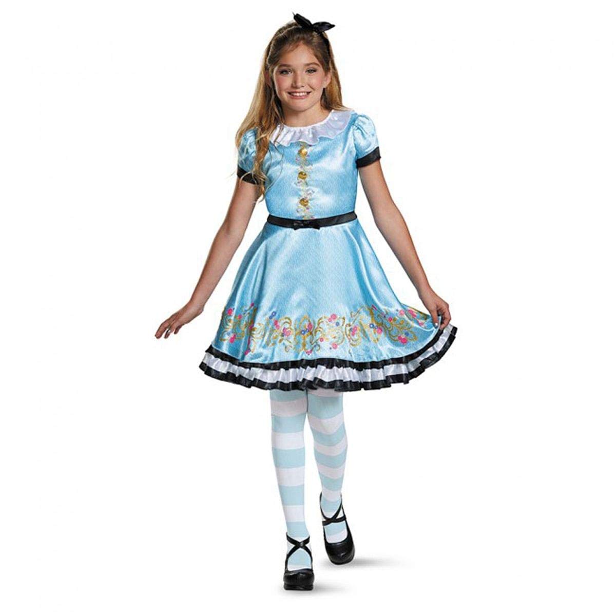 Ally Deluxe Descendants Wicked World Disney Costume for Kids - Medium (7-8 Years) | Halloween Dress Up, Cosplay, Birthday Party Outfit