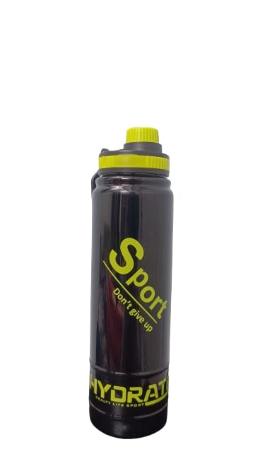 Kiyansh Enterprise 900ml Leakproof Plastic Water Bottle for Kids, Gym & Office - BPA-Free, Durable & Eco-Friendly (Green, Pack of 1) - Perfect for School, Sports & Outdoor Activities