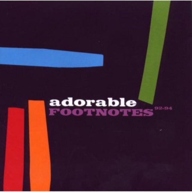 Adorable CD - Footnotes / Best Of 92-94 | Vintage Alternative Rock Music Collection | Perfect for Road Trips & 90s Nostalgia Playlists