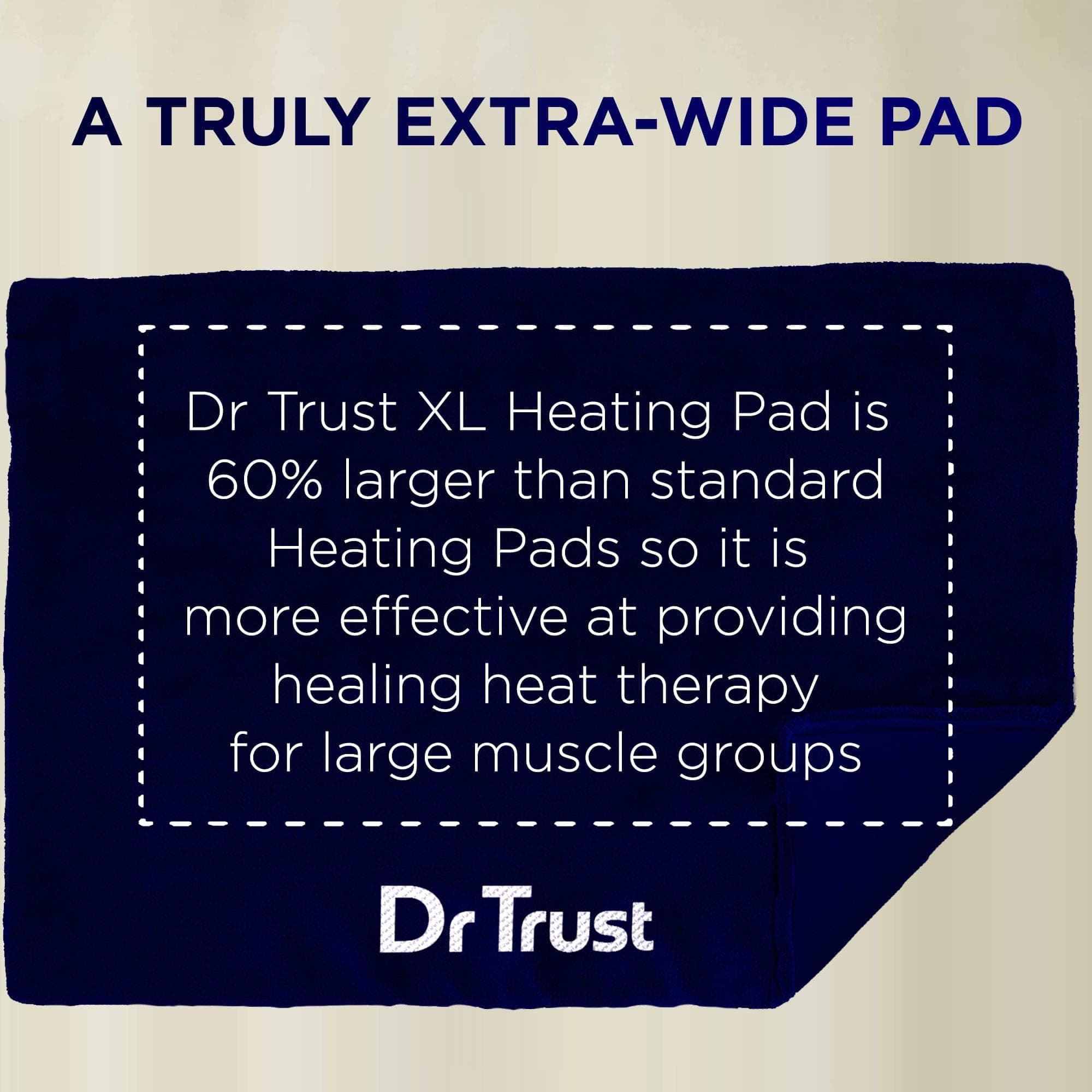 Dr Trust USA Orthopedic Heating Pad - Electric Heat Belt for Back Pain Relief, Waist, Lower Back, Shoulder & Knee Support - Perfect for Home, Office & Travel Use (Model 346)