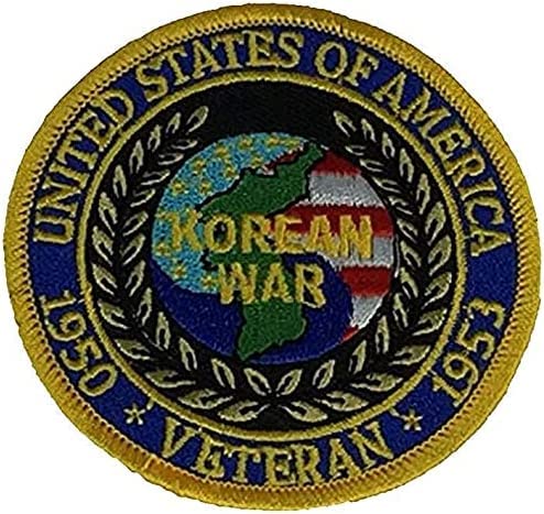 Korean War Veteran 1950-1953 Embroidered Patch - US Army Sew Iron-On Applique - Military Tactical Morale Emblem - Perfect for Uniforms, Jackets, Caps & Military Collectibles