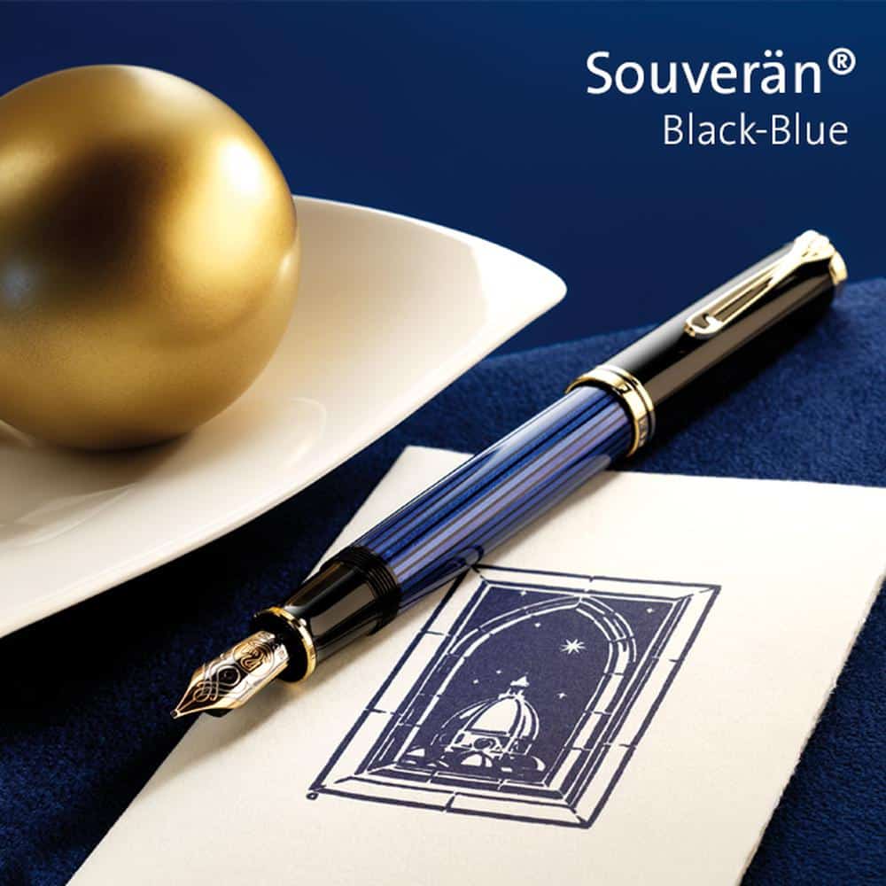 Pelikan M600 Souverän Fountain Pen - Premium Luxury Writing Instrument for Professionals & Collectors - Perfect for Business Signatures, Calligraphy & Gift Giving