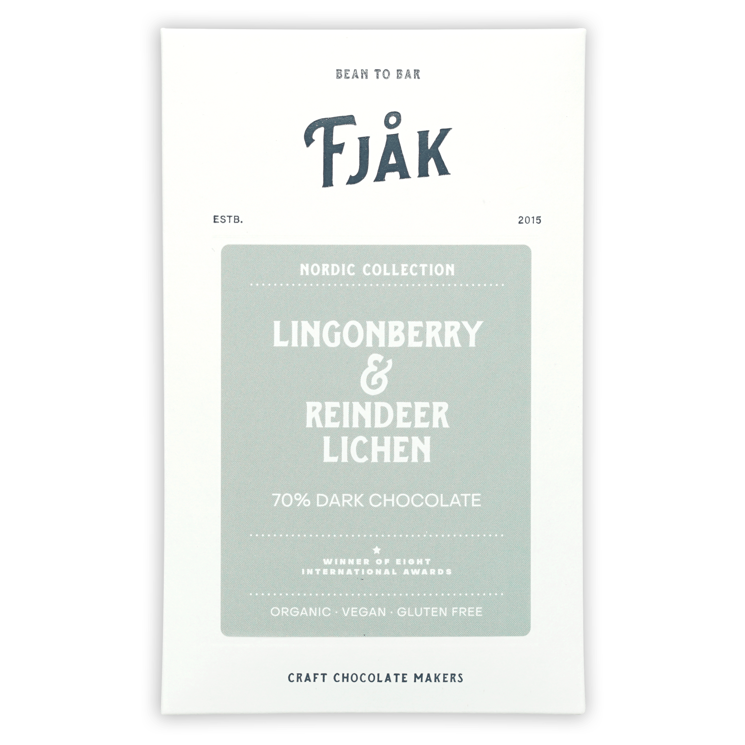 Premium 70% Dark Chocolate with Fj?k Lingonberry & Lichen - Organic Swedish Treat for Holidays & Gifting - Perfect for Christmas Desserts & Gourmet Snacking
