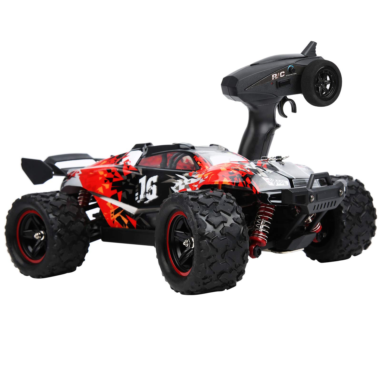 **SUNGOOYUE 1/18 Scale 2.4G Remote Control Car - 4WD High-Speed RC Toy for Kids & Adults - Perfect for Off-Road Racing, Backyard Play & Gifts**