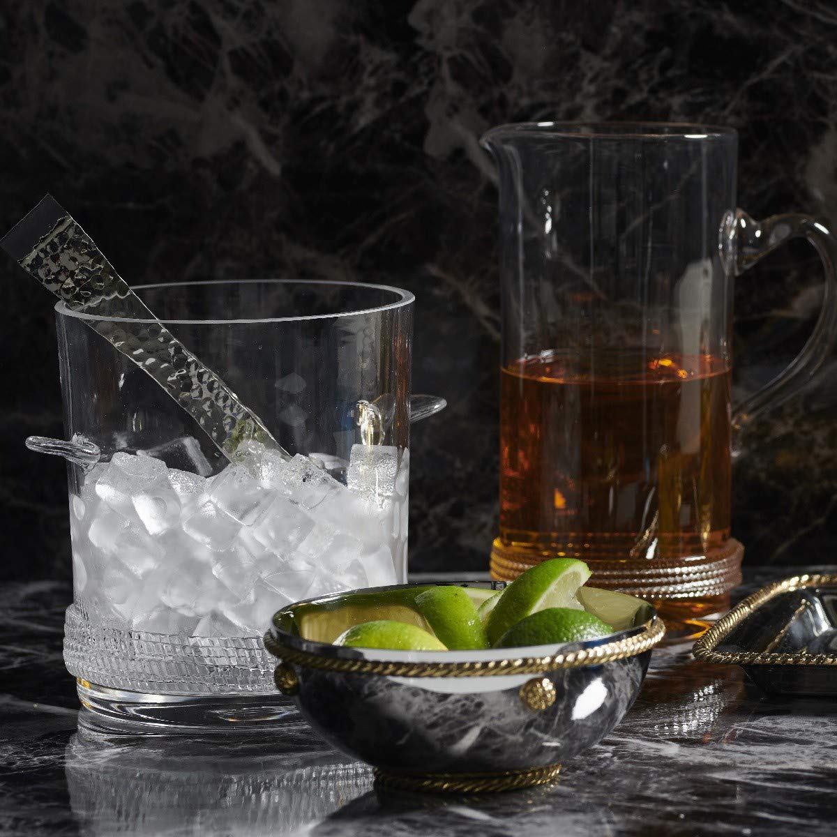 Juliska Dean Pitcher - Elegant Glass Pitcher for Iced Tea, Lemonade & Water - Perfect for Entertaining, Parties & Home Decor