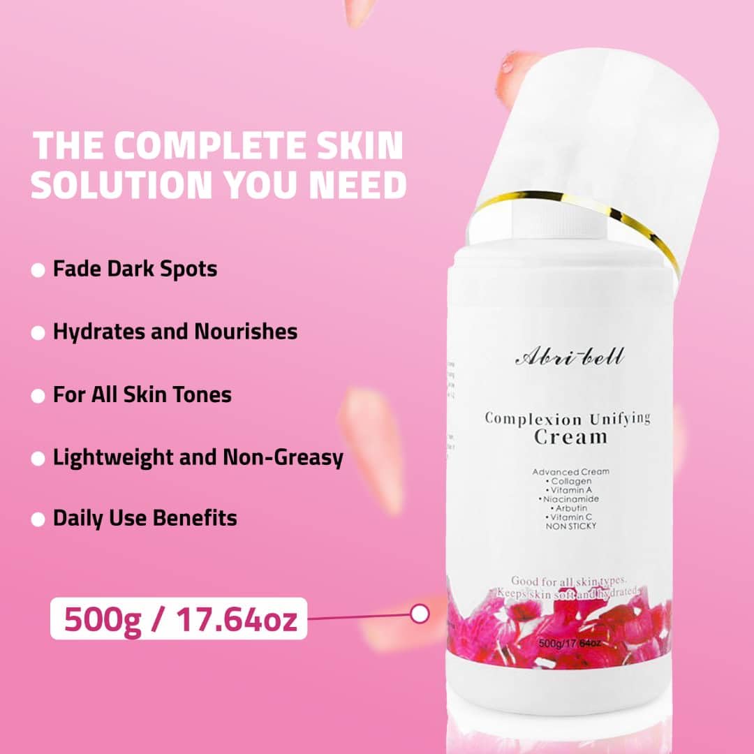 Advanced Skin Renewal Cream with Vitamin C, Niacinamide & Collagen - Brightening & Even Skin Tone Treatment for Face & Body - Reduces Age Spots, Sun Spots & Freckles - 17.64 fl oz - Perfect for Daily Skincare Routine & Anti-Aging Regimen