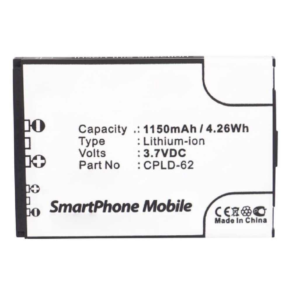 Synergy Digital Coolpad CPLD-62 Battery - 1150mAh Li-ion for Extended Use