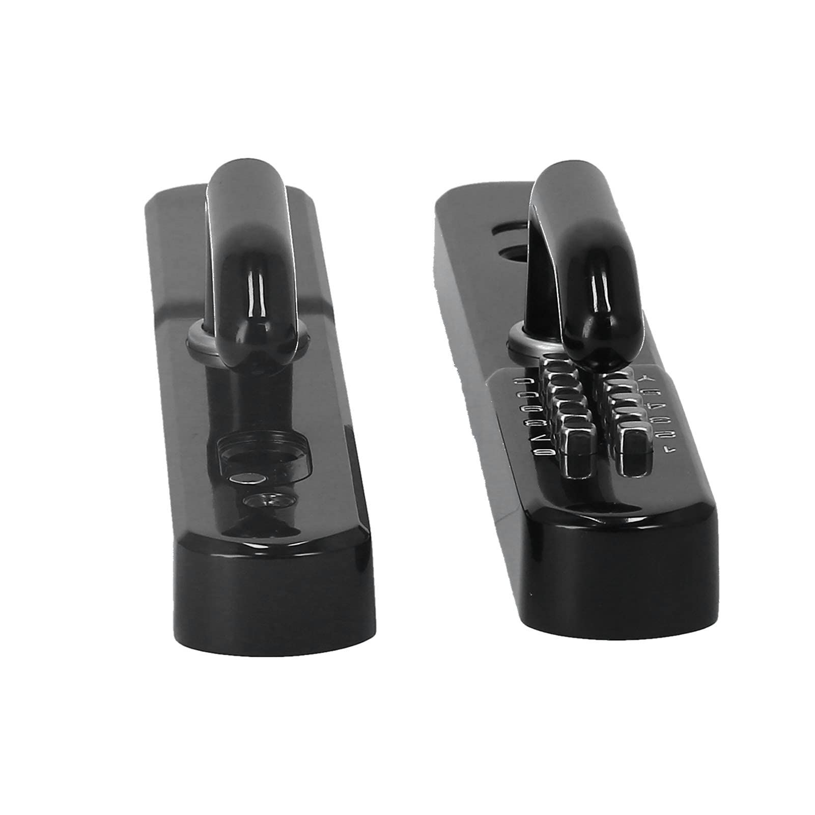 Smart Keyless Entry Door Lock - Outdoor Sunproof Villa Security Lock with Key, Broken Bridge Aluminum & Wrought Iron Design for Home, Courtyard (Black) | Compatible with Smart Doorbell Systems | Perfect for Vacation Homes, Rental Properties & High-Security Areas