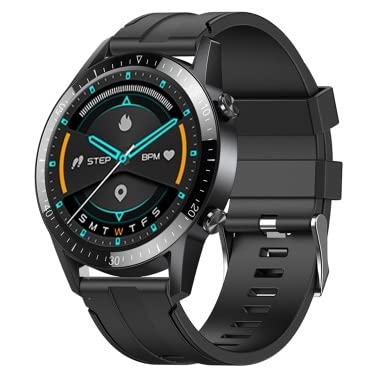 TM02 Smart Watch - Fitness Tracker with Heart Rate, Blood Pressure & Blood Oxygen Monitor, IP67 Waterproof, Sleep Tracking, Touch Screen, Bluetooth Bracelet for Android iOS - Perfect for Running, Gym & Daily Activity Tracking