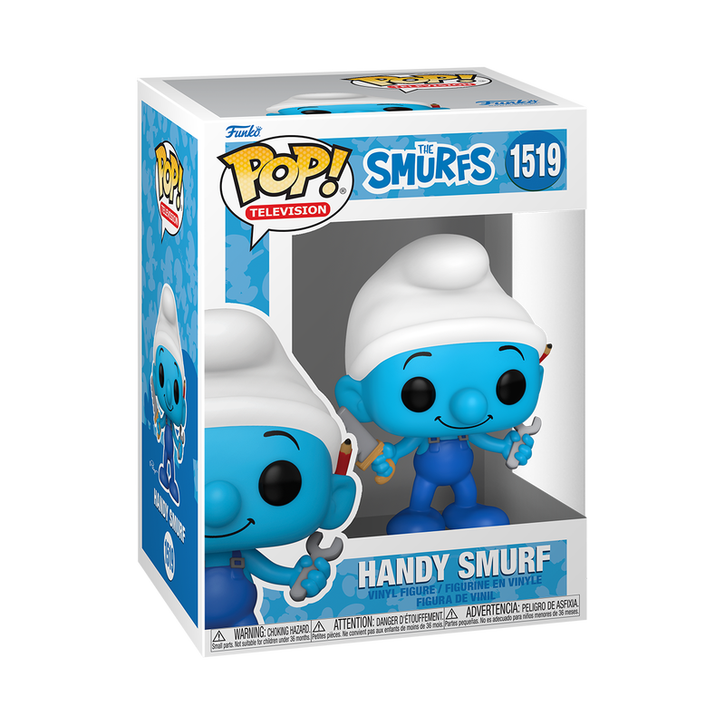 Smurf Funko Pop TV Series #1519 Collectible Figure with Protective Case - Perfect for Display, Gifts & Pop Culture Enthusiasts