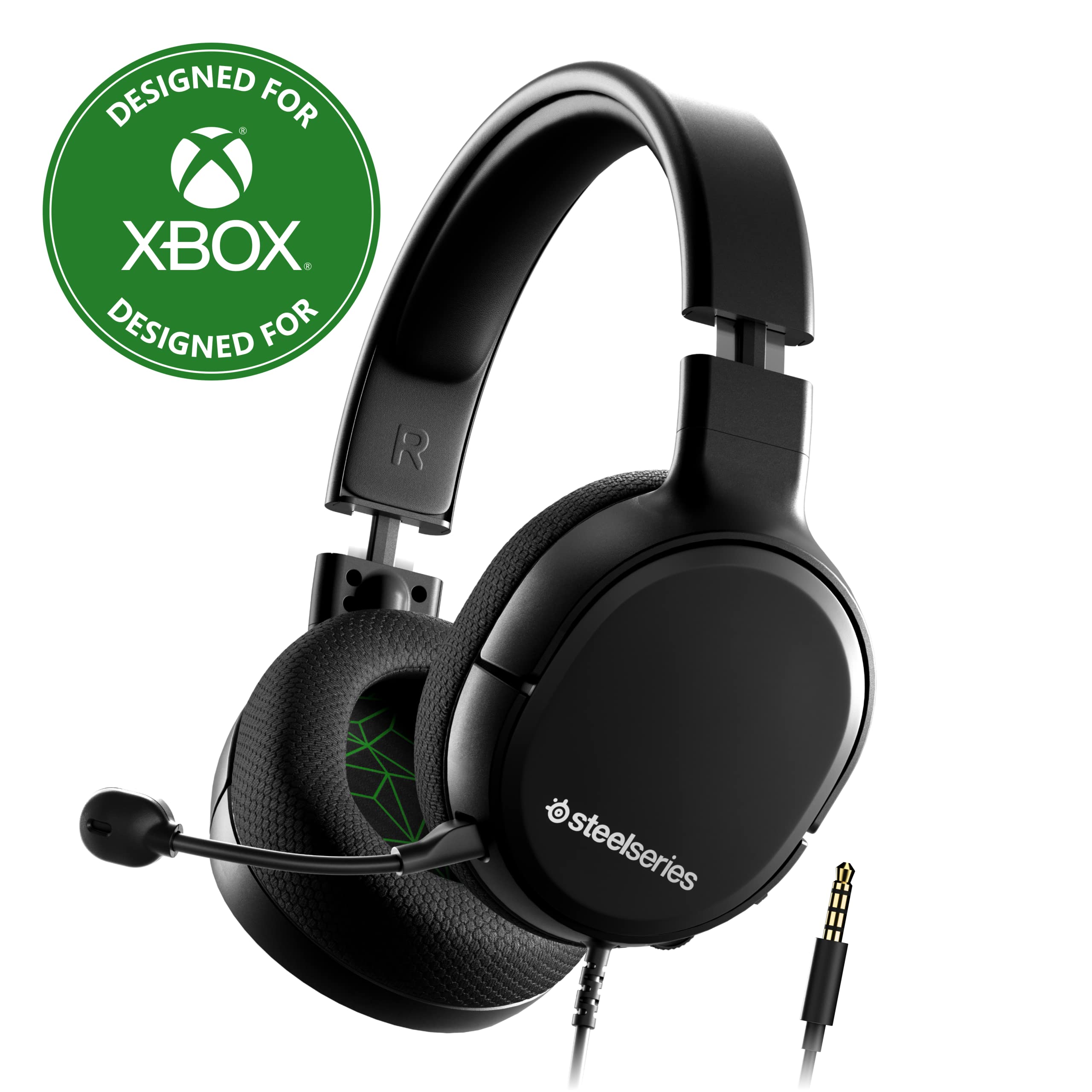 SteelSeries Arctis 1 Wired Gaming Headset with Detachable ClearCast Mic - Lightweight Steel-Reinforced Headband - Compatible with Xbox, PC, PS5, PS4, Nintendo Switch & Mobile - Perfect for Competitive Gaming, Streaming & Online Chat