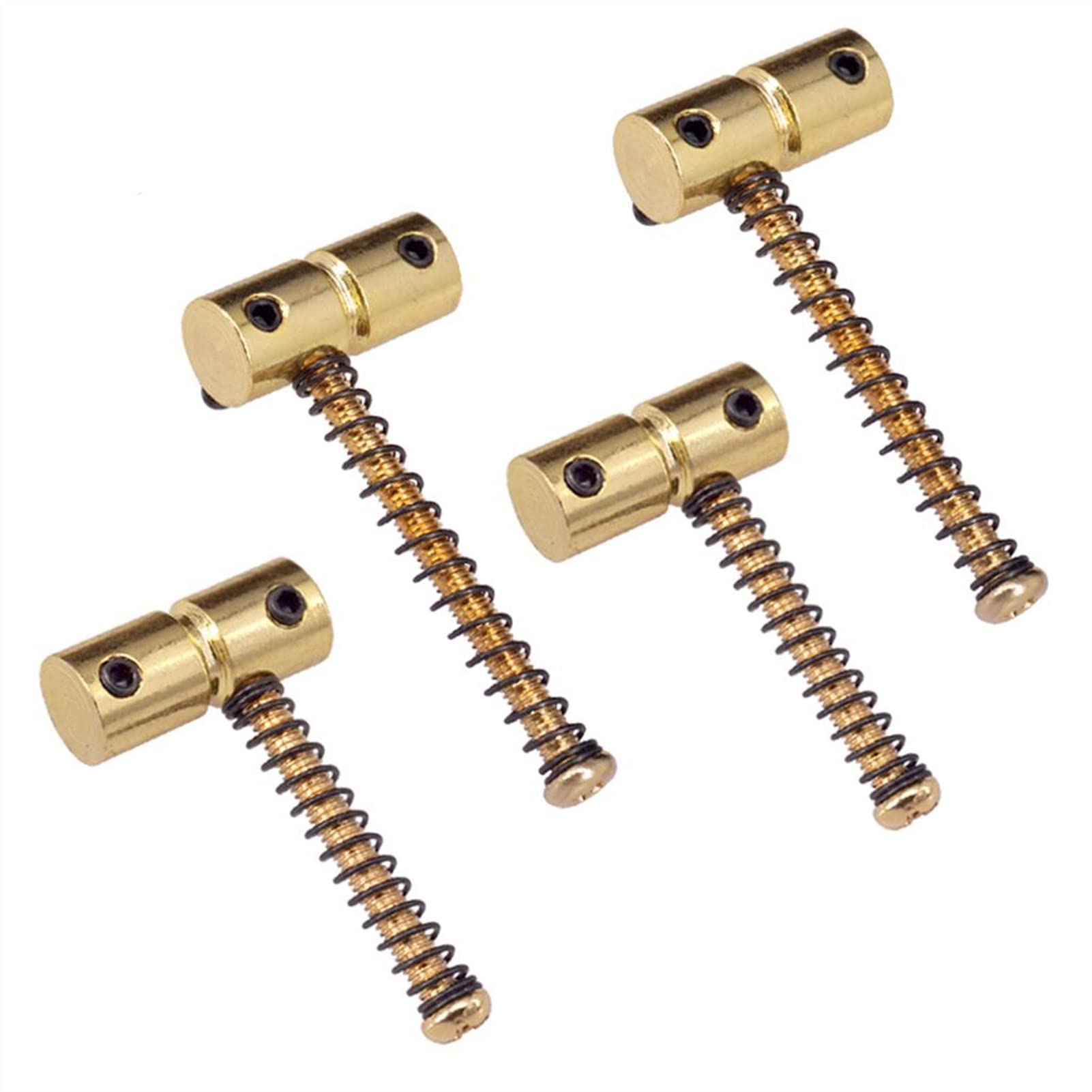4Pcs Electric Bass Guitar Bridge Saddle Mounting Screws - Long & Short Replacement Parts for String Saddle Fix - Perfect for DIY Guitar Repair and Maintenance