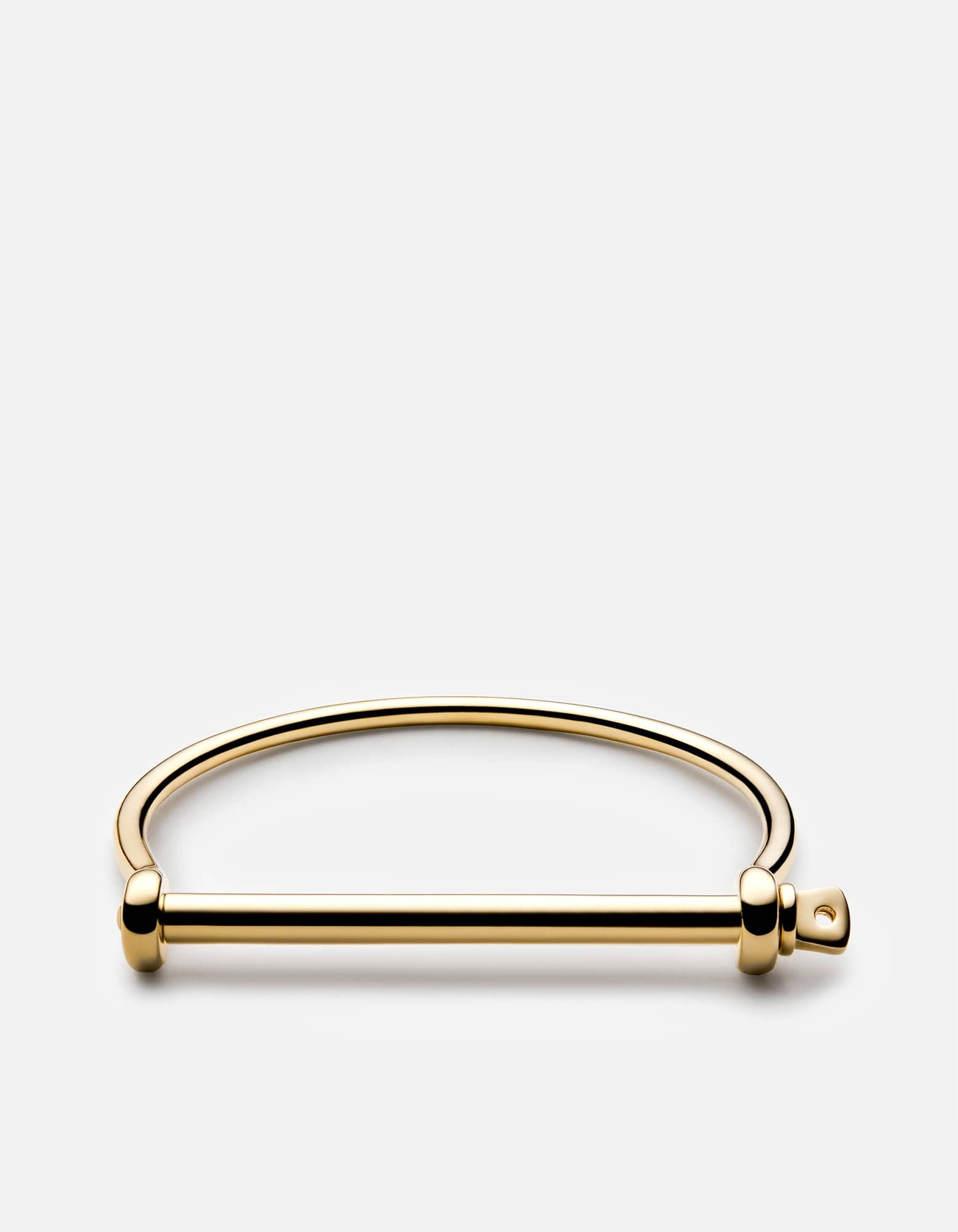 Gold Thin Screw Cuff Bracelet - Elegant Minimalist Jewelry for Women - Perfect for Everyday Wear, Parties & Special Occasions
