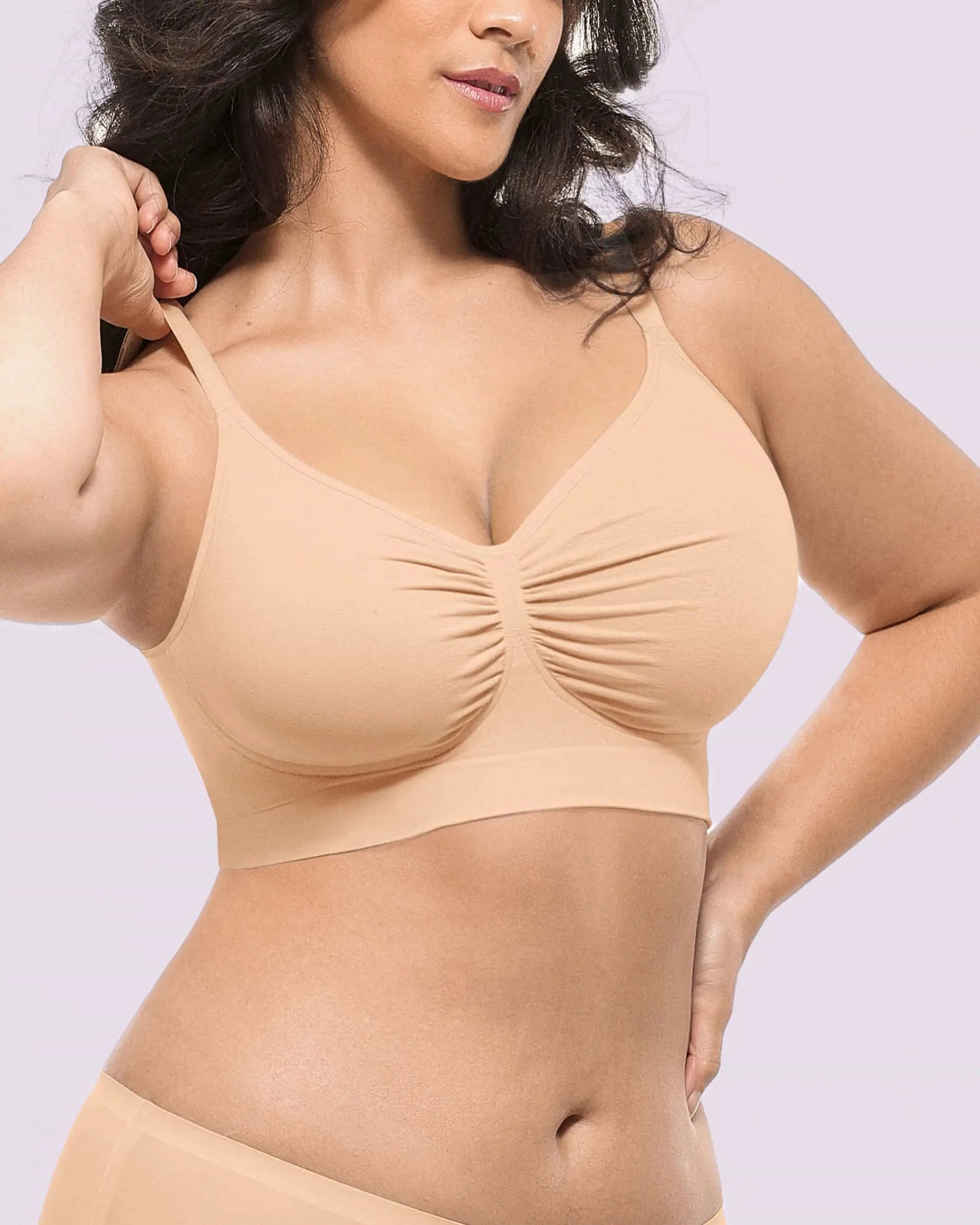 Wireless Comfort Bra - Seamless Unlined Support for Everyday Wear - Perfect for Yoga, Workouts, and Lounge Wear