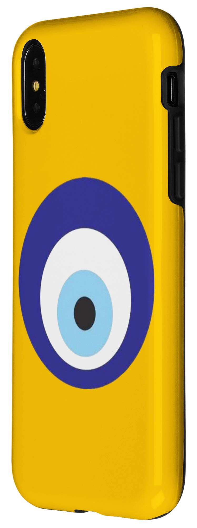 Evil Eye Yellow iPhone X/XS Phone Case - Slim Protective Cover for Daily Use & Travel