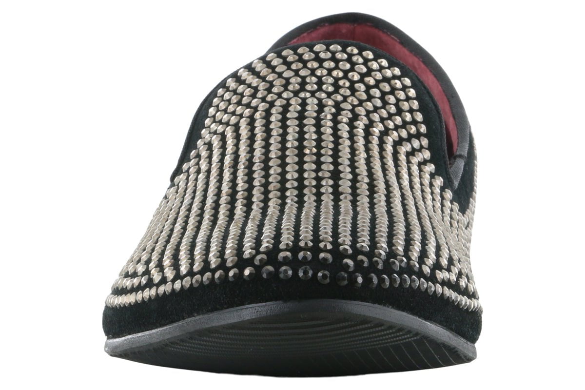 Steve Madden Caviarr Silver Rhinestone Loafers for Women - Stylish & Comfortable Slip-On Shoes for Work, Party & Casual Wear