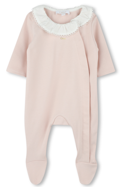 Chloe Baby Footie with 2 Bibs - Soft Cotton Pajamas for Infants 3-6 Months - Cozy Sleepwear for Newborns & Toddlers - Perfect for Bedtime & Playtime