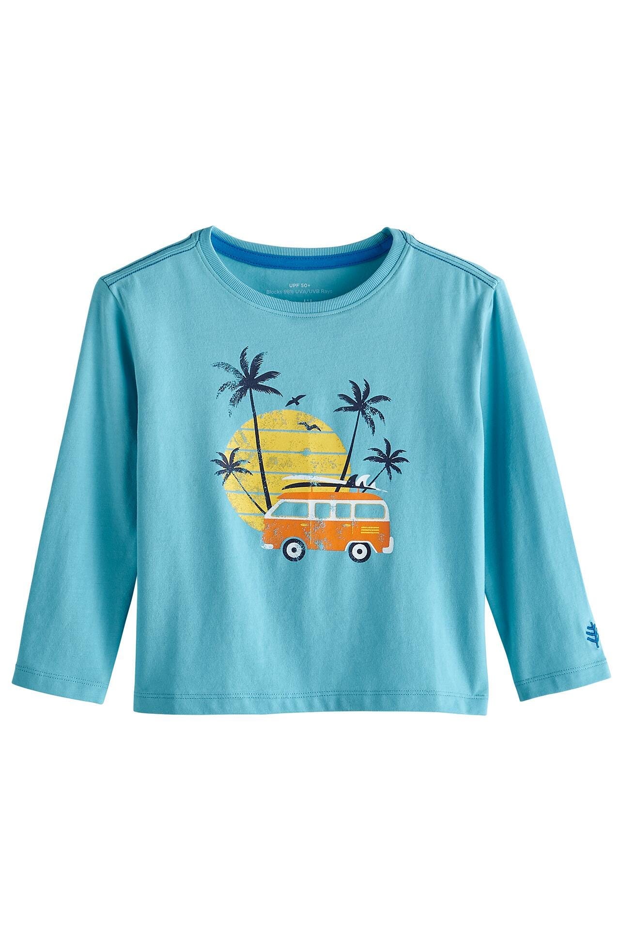 Cute Toddler Long Sleeve Graphic T-Shirt with Coco Plum Design - Soft Cotton Everyday Shirt for Boys & Girls - Perfect for Playdates, Preschool & Family Outings